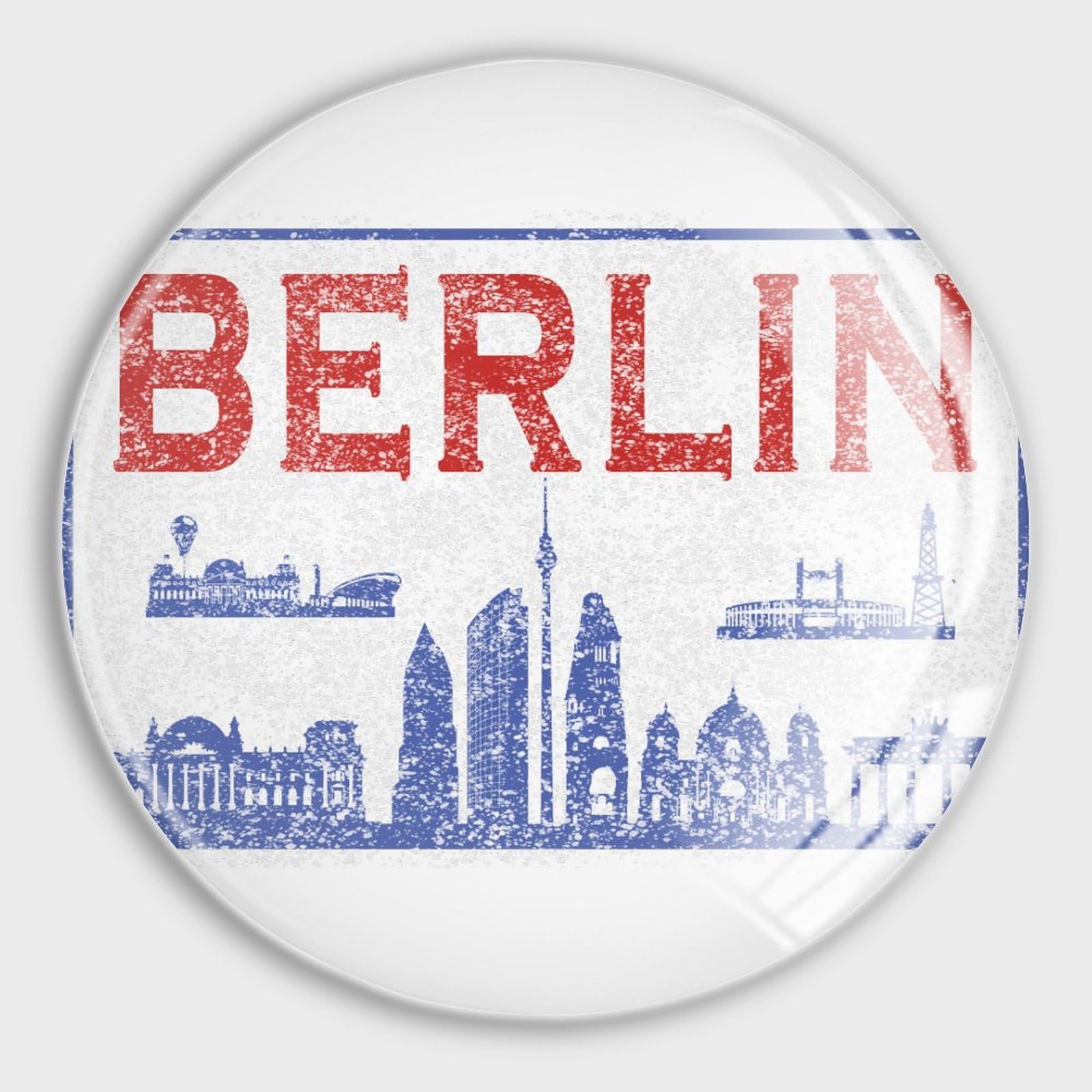 Aimants de réfrigérateur Berlin en verre tableau blanc et armoire