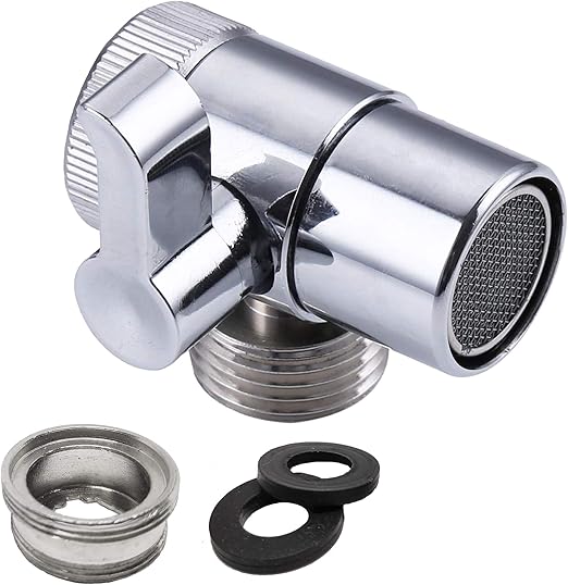 AVAbay Polished Chrome Faucet Diverter ValveHandheld Handshower Bidet