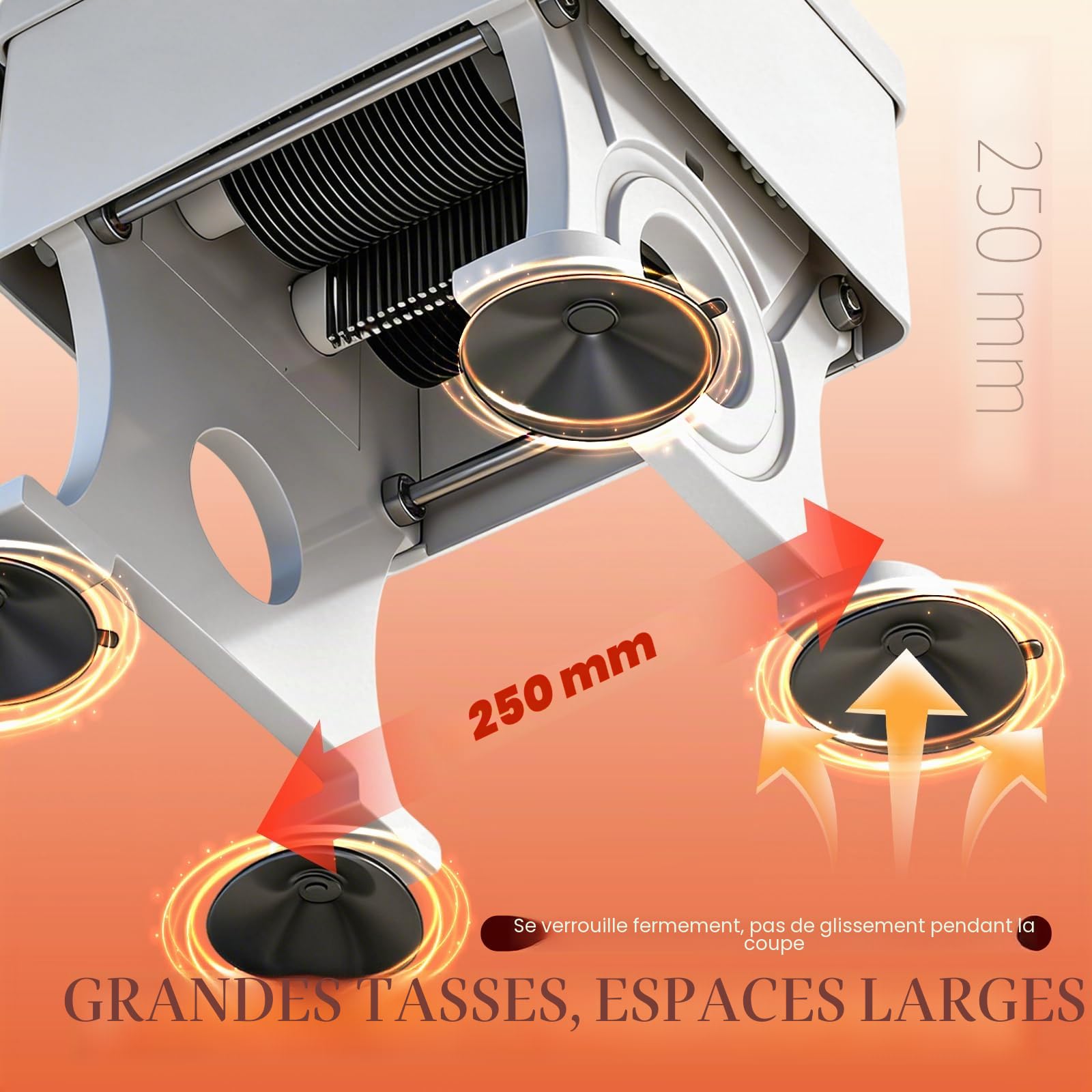 NEWTRY Trancheuse viande manuelle 2,5mm coupe dés Gastro Cuisine | Acier inoxydable, durable, facile à nettoyer, lame amovible, pour boucheries, restaurants, haute efficacité, usage intensif