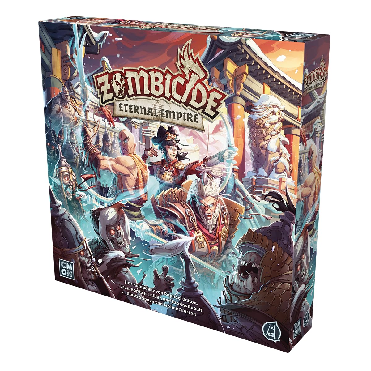 CMON, Zombicide: White Death – Eternal Empire, rozszerzenie, gra koneserska, Dungeon Crawler, 1-6 graczy, od 14 lat, 60 minut, niemiecki, wielojęzyczny
