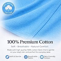 Vista 2 de Lovelonglong Ropa de bulldog para perro, camiseta en blanco para Bulldog francés, Bulldog inglés, American Pit Bull Pugs, 100% algodón, cuidado