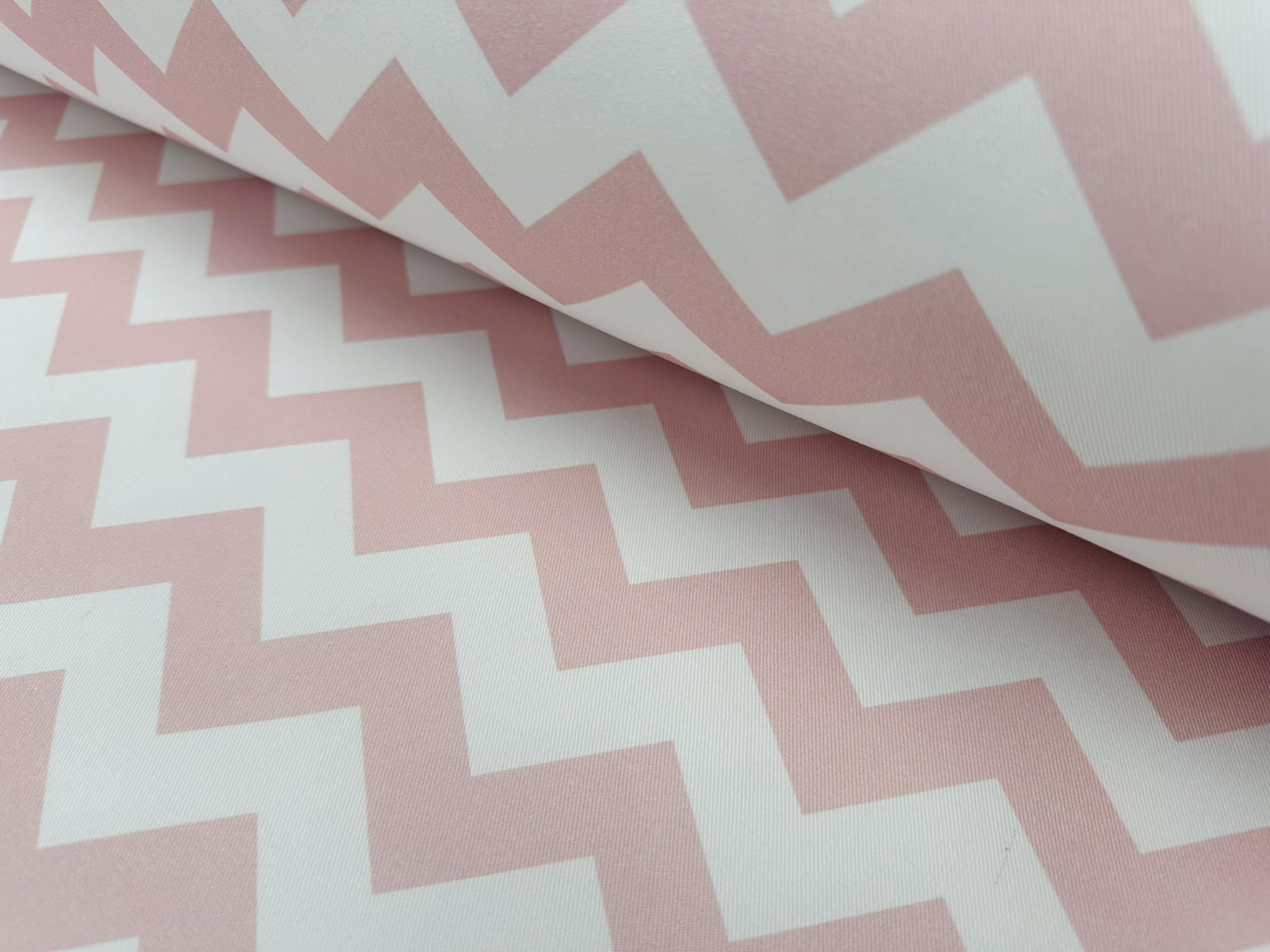 Tissu en coton motif chevrons zigzag géométrique pour rideaux, coussins, loisirs créatifs, décoration d'intérieur, 290 cm, extra large, vendu au mètre, rose