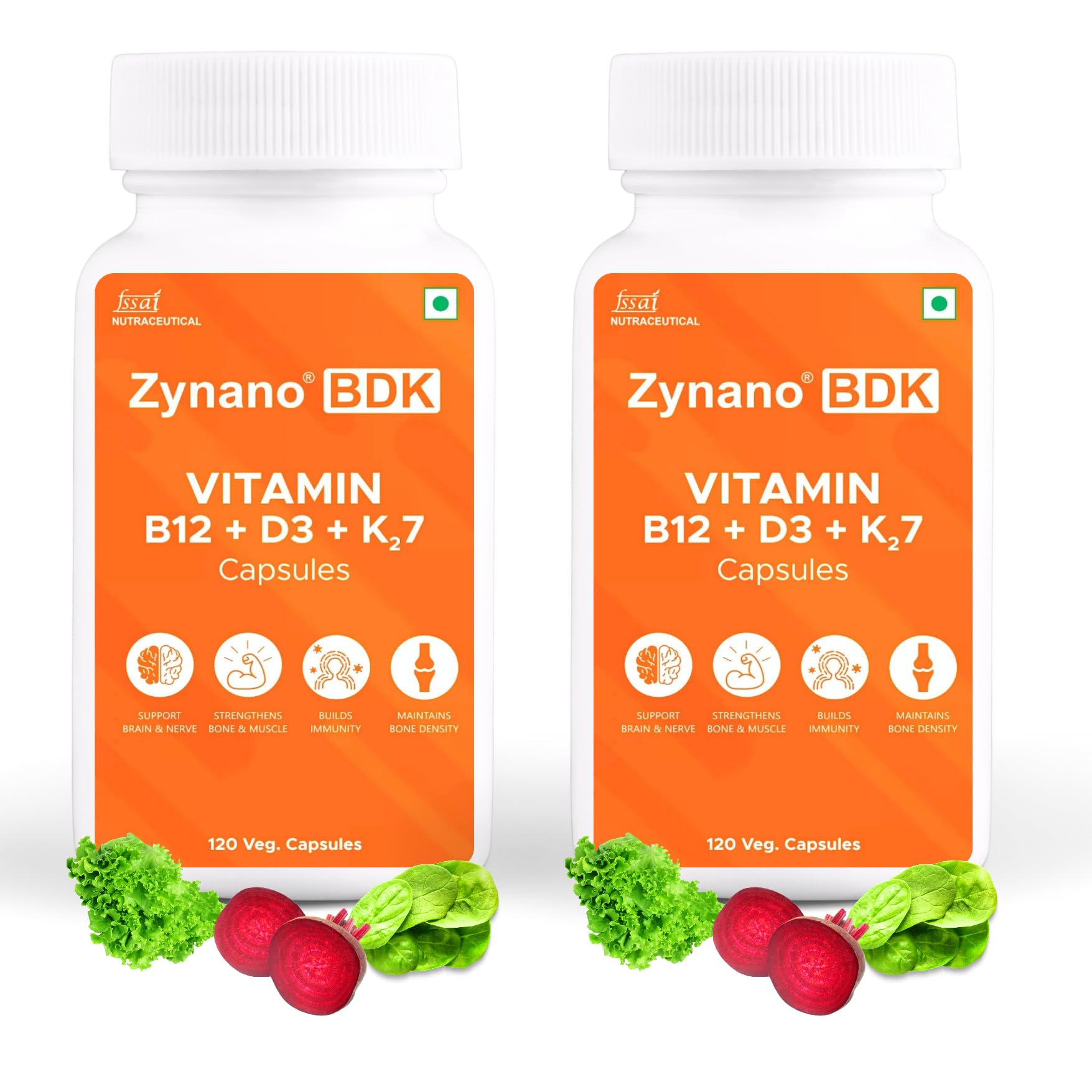 Zynano BDK | Vegetarian vitamin D3 k2 and Vegetarian Vitamin b12 for Men And Women | 240 Veg Capsules | 8 month Supply (B0DD7LZWBJ) Amazon Price History, Amazon Price Tracker
