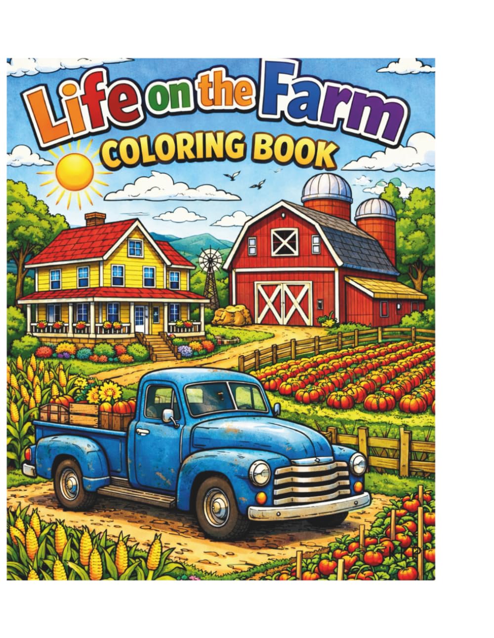 Life on the Farm Coloring Book