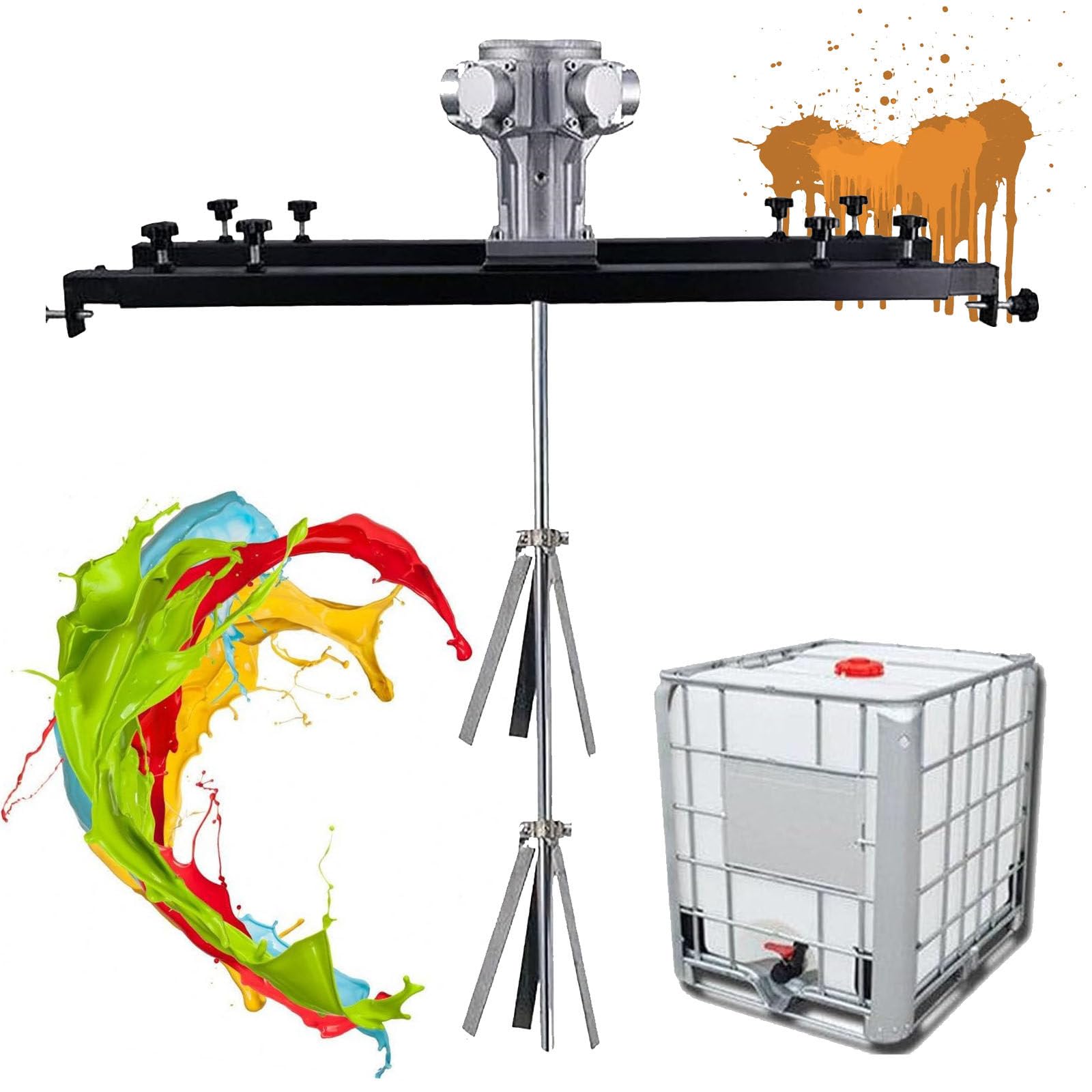 Máquina mezcladora de tanque con agitadores de aire para 1000L/220 galones, herramienta de agitación de pintura con 3 cilindros, solución eficiente de mezcla de pintura (sin cubo)