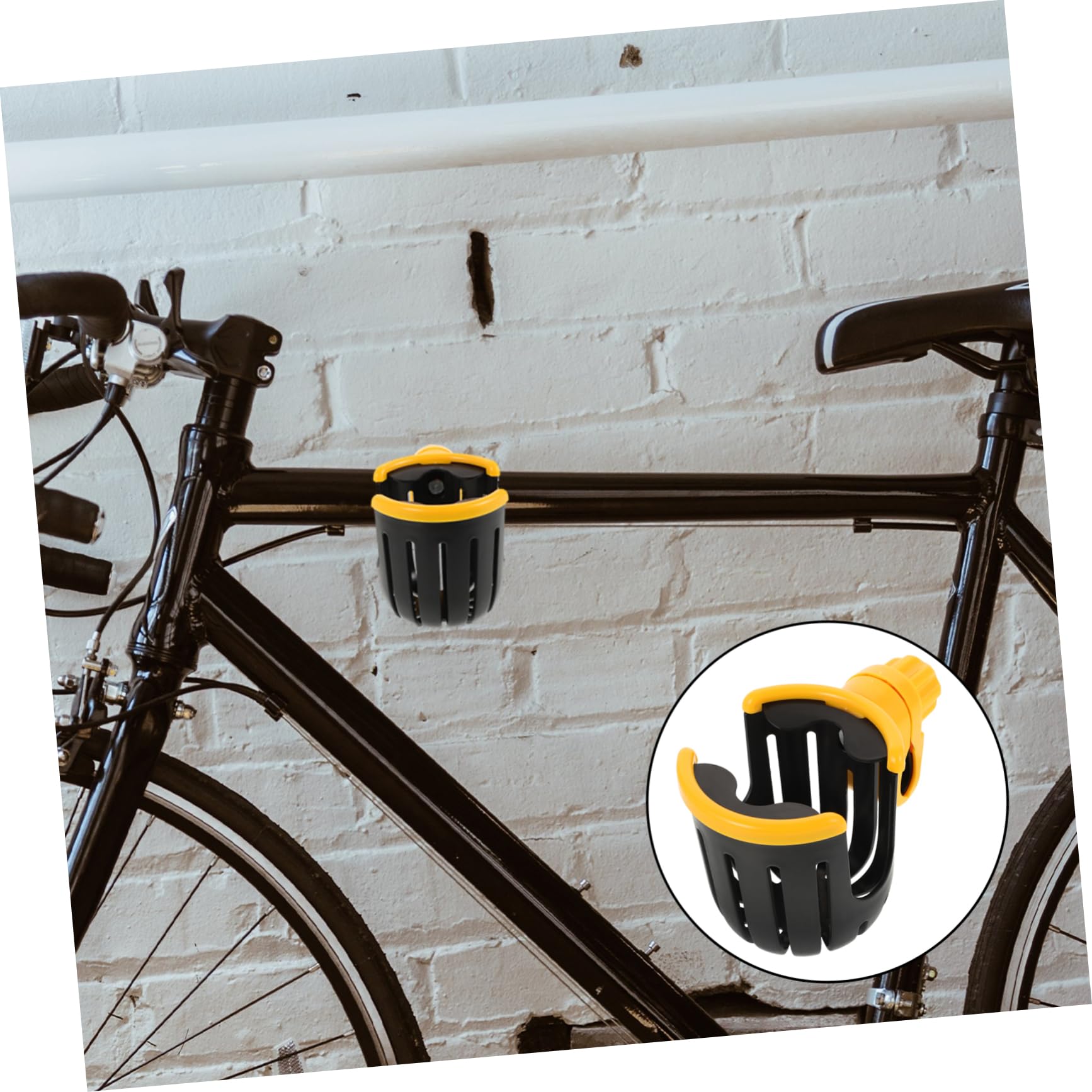 Portabottiglie per Passeggino Girevole, Regolabile, Abs | Biberon e Bottiglie, Bocca Tonda, Rimovibile, per Manubrio Scooter e Bicicletta