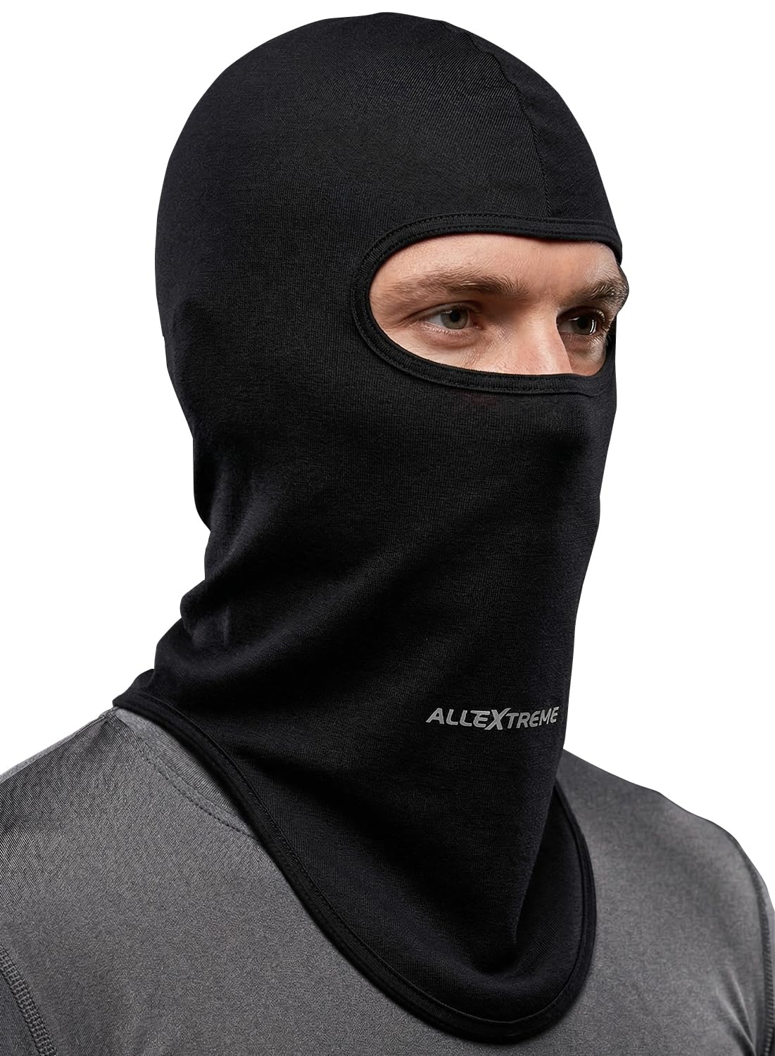 Allextreme Full Face Mask for Riders Anti-Pollution Dust UV Protection Dryfit 9 in 1 Balaclava Helmet Head Cover Liner Bandana for Men & Women Biker Hiking Cycling Protective Bike Riding Gear (Black)-picture-32