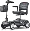 Metro Mobility 4 Wheel Powered Mobility Scooter for Seniors - 300 lbs Capacity Electric Mobility Scooter for Adults - Long Range Power Extended Battery with Thickened Seat and USB Charging Port - Blue