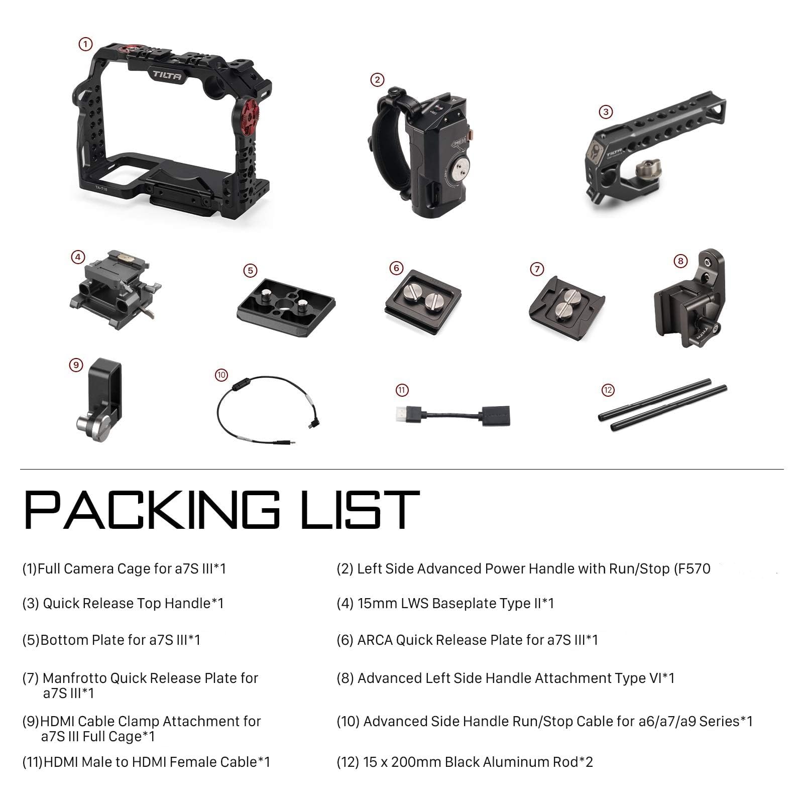 Amazon.com : Tiltaing Camera Cage Kit E Compatible with Sony