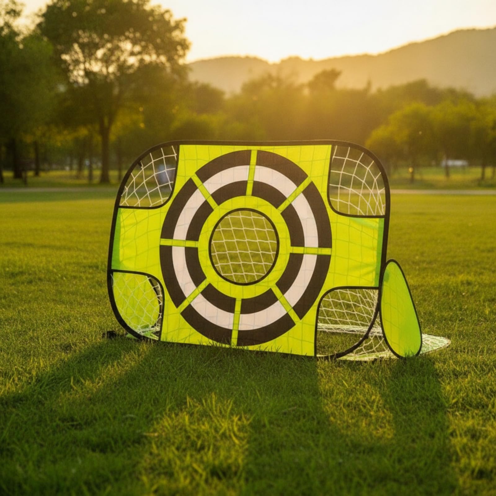 Portería Plegable con Compacta Portería Fútbol Infantil Ligera Arco Fútbol Portátil para Playa