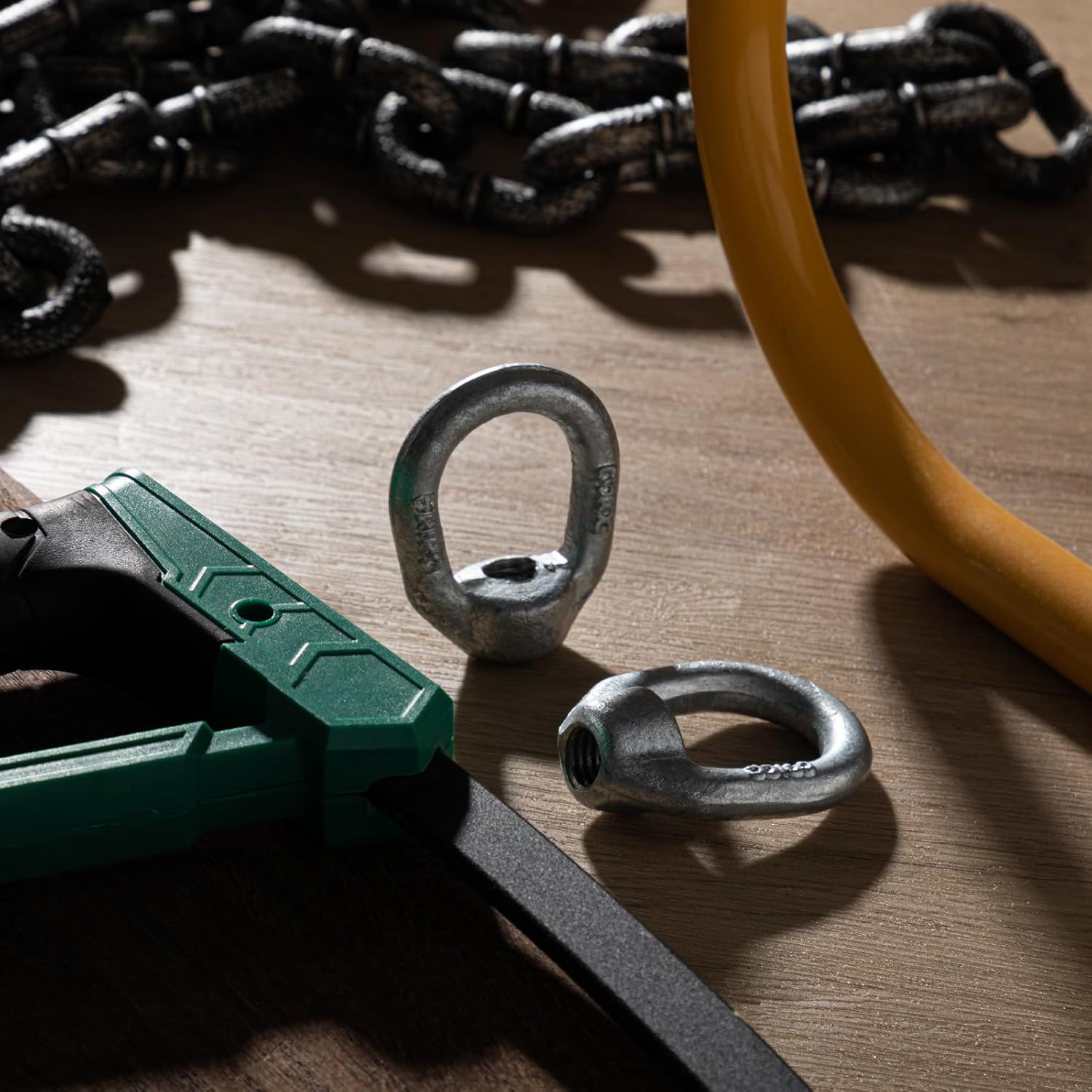 Lounsweer 10 Pcs 1/2"-13 Heavy Duty Thread Bail Type Lifting Eye Nuts Hot Dip Galvanized Drop Forged Steel Threaded Fastener UNC Standard Ring Shape Lifting Eye Nuts