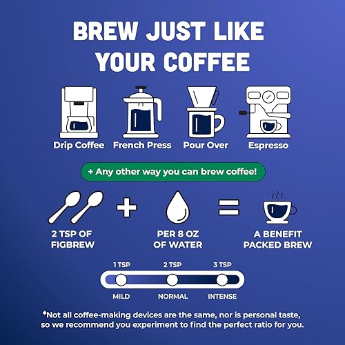 Miniatura 10 de FigBrew Figgee - Bebida de higo tostado lata de 40 tazas café de higo sin cafeína 100 orgánico y sin gluten