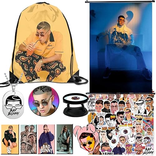 Miniatura 2 de Juego de malos conejitos bolsa de dibujo funda de almohada calcomanías broche llavero y soporte para teléfono A