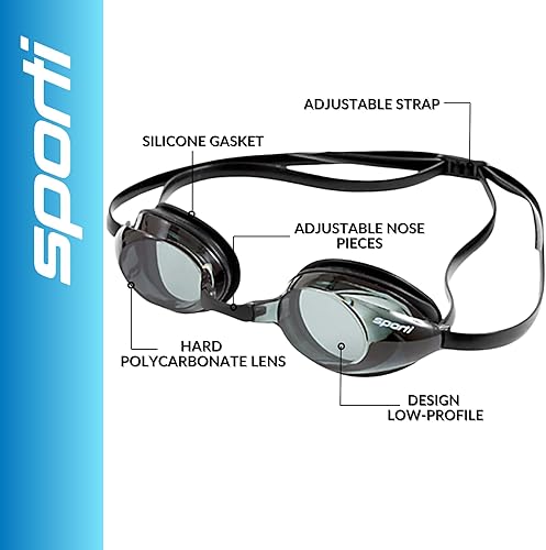 Miniatura 10 de Sporti Gafas de natación unisex para niños, gafas de natación para niños, seguridad para piscina, playa, protección UV antiniebla, varios diseños