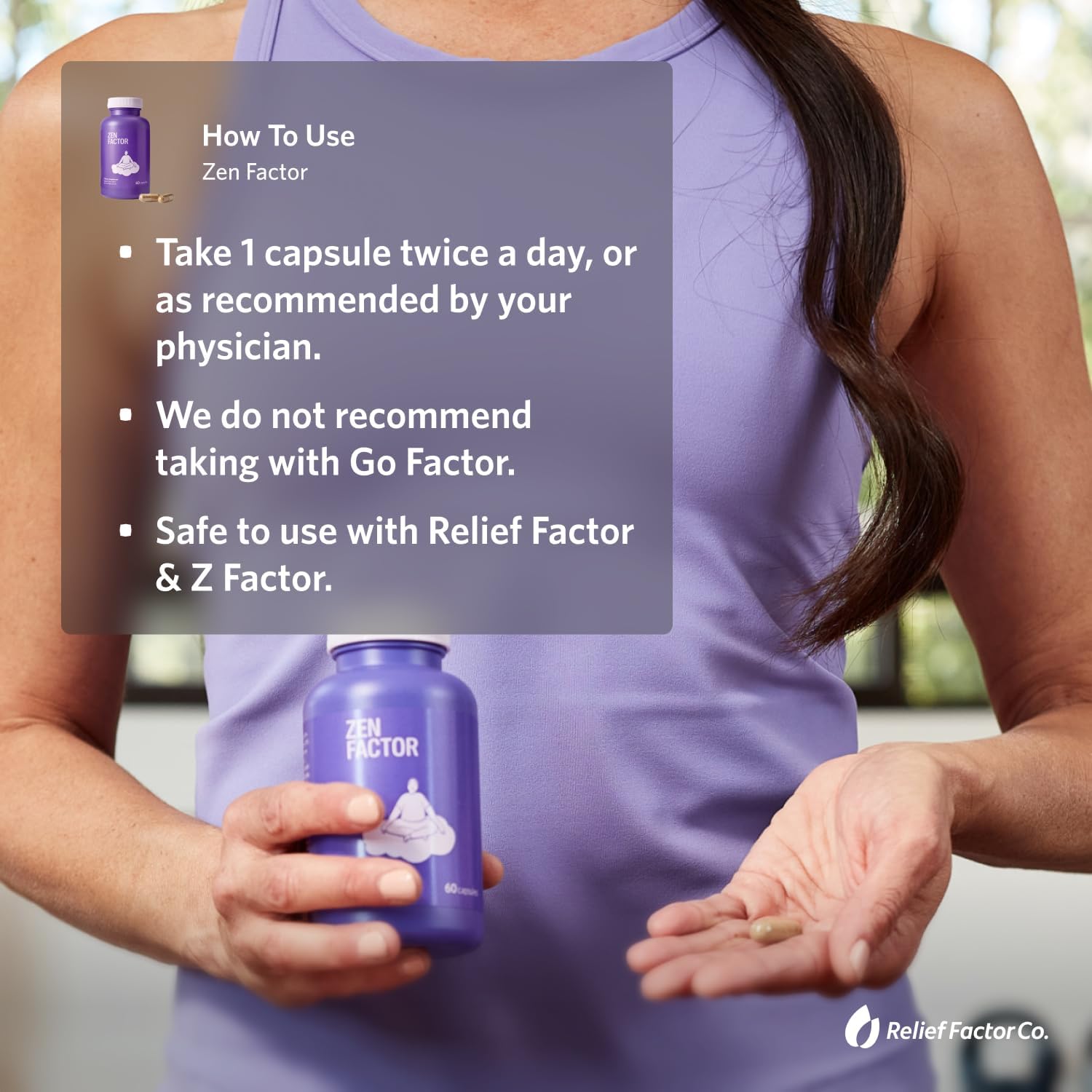 Zen Factor Supplement with Passionflower and Phosphatidylserine - 60 Capsules - Image 6