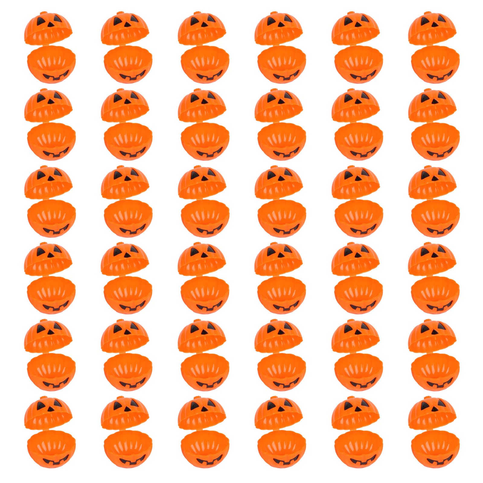 carotoe 36 Count Tiny Pumpkin Candy Possessors Polystyrene Halloween Party Addons for Treat Sacks and Photo Characteristics Polystyrene Trick Otherwise Treat Pails
