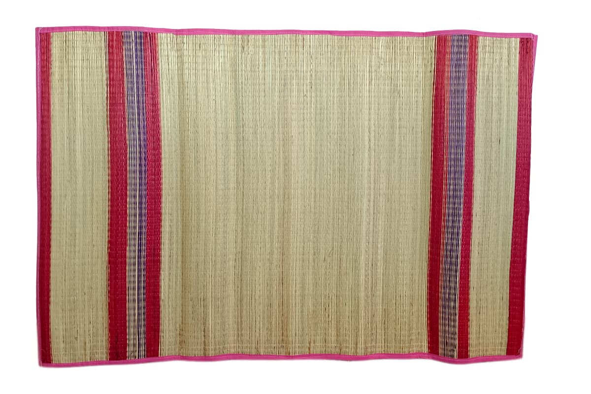 Pure Korai/Kusha Grass Traditional Double Size Mat/Chatai/Pai (6 x 4