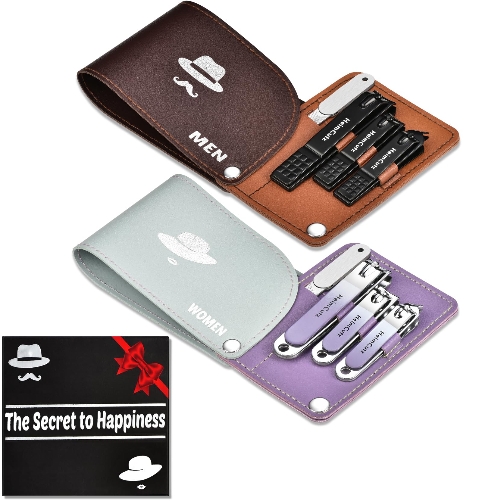 Nagelknipser Set – Separates persönliches Nagelschneider-Set für Männer und Frauen, Reise-Fingernagelknipser für Erwachsene, Zehennagelknipser-Set, Hochzeitsgeschenke, Idee, Verlobungsgeschenke für