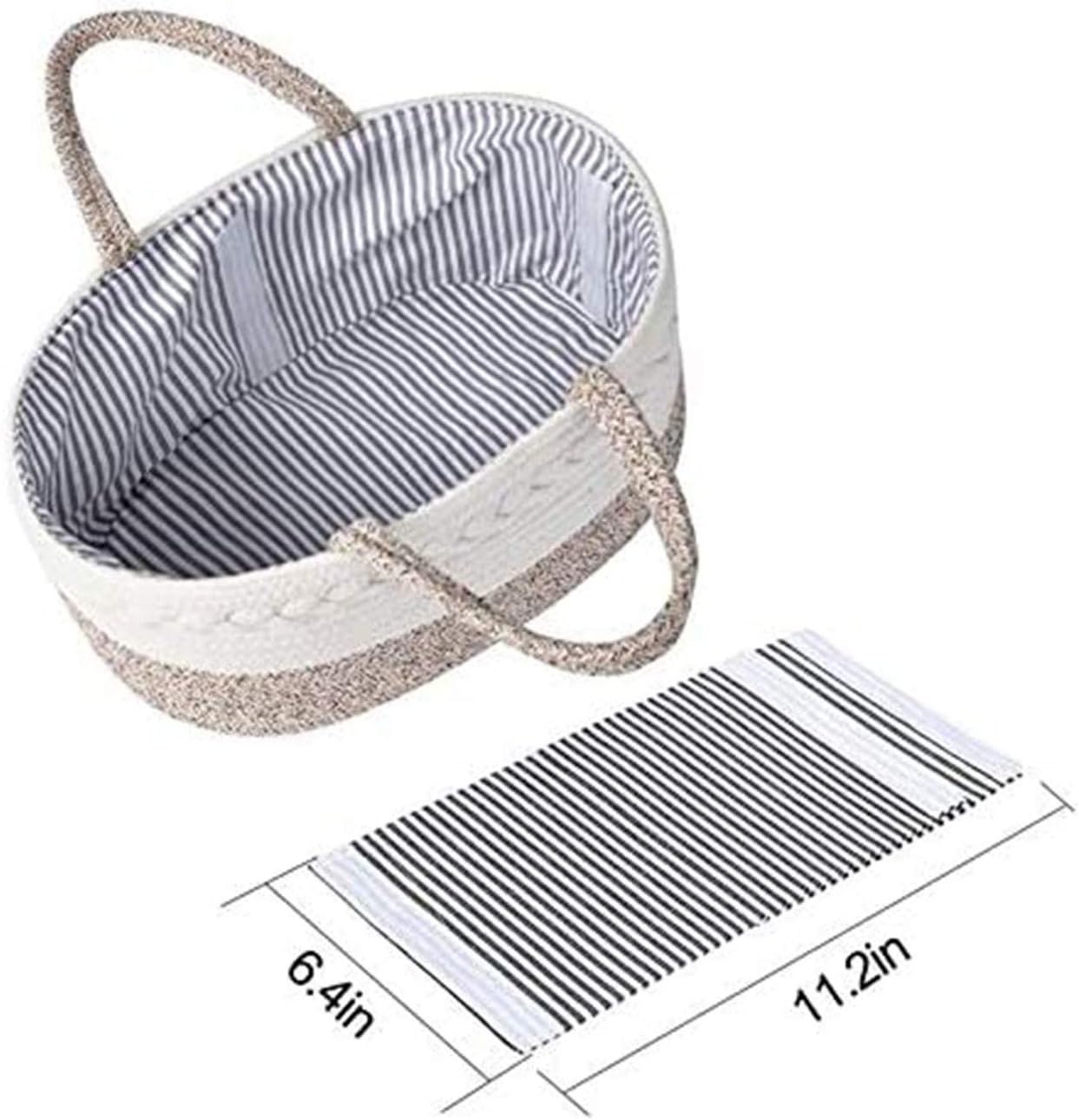 Bebe Et Puericulture Distributeurs De Couches Et Range Couches Range Couches Table A Langer Organisateur Panier Nursery Boite De Rangement Avec Amovible Inserts Coton Corde Portable Panier Diaper Panier Yaosh Couches Pour Bebes Caddy