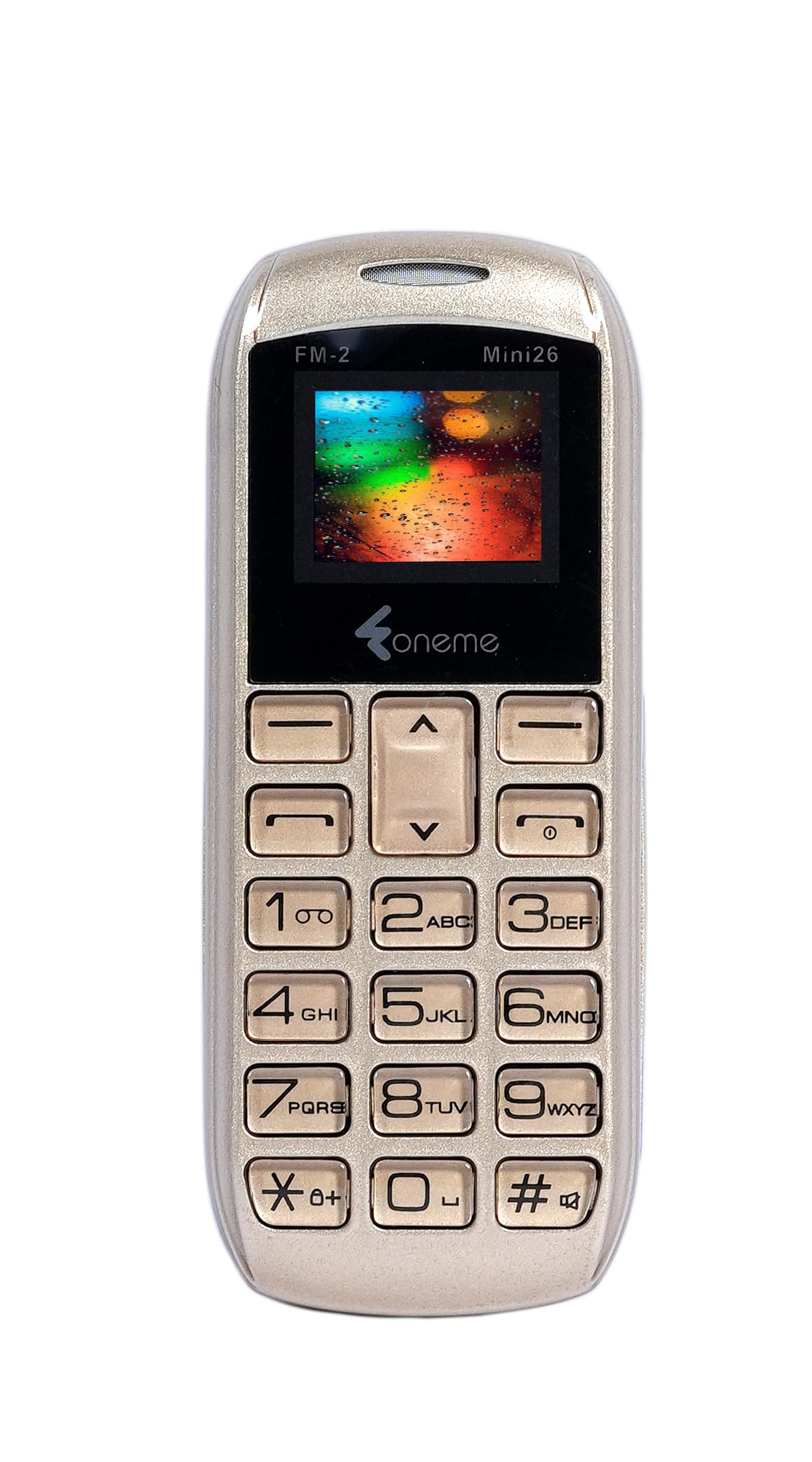 Foneme Mini 26 Finger Size Dual Sim |Keypad Mobile| with 0.66" Display| BT Dialer | Finger Phone| Voice Changer | Auto Call Recording |Long Lasting Battery |FM | Feature Phone | Gold-image-6