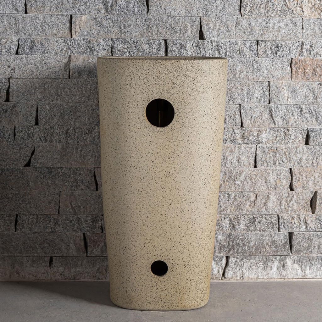 Pedestal Sinks Hotel Corridor Wash Basin Column Balcony Bathroom Integrated Floor Pool Courtyard Sink (A)