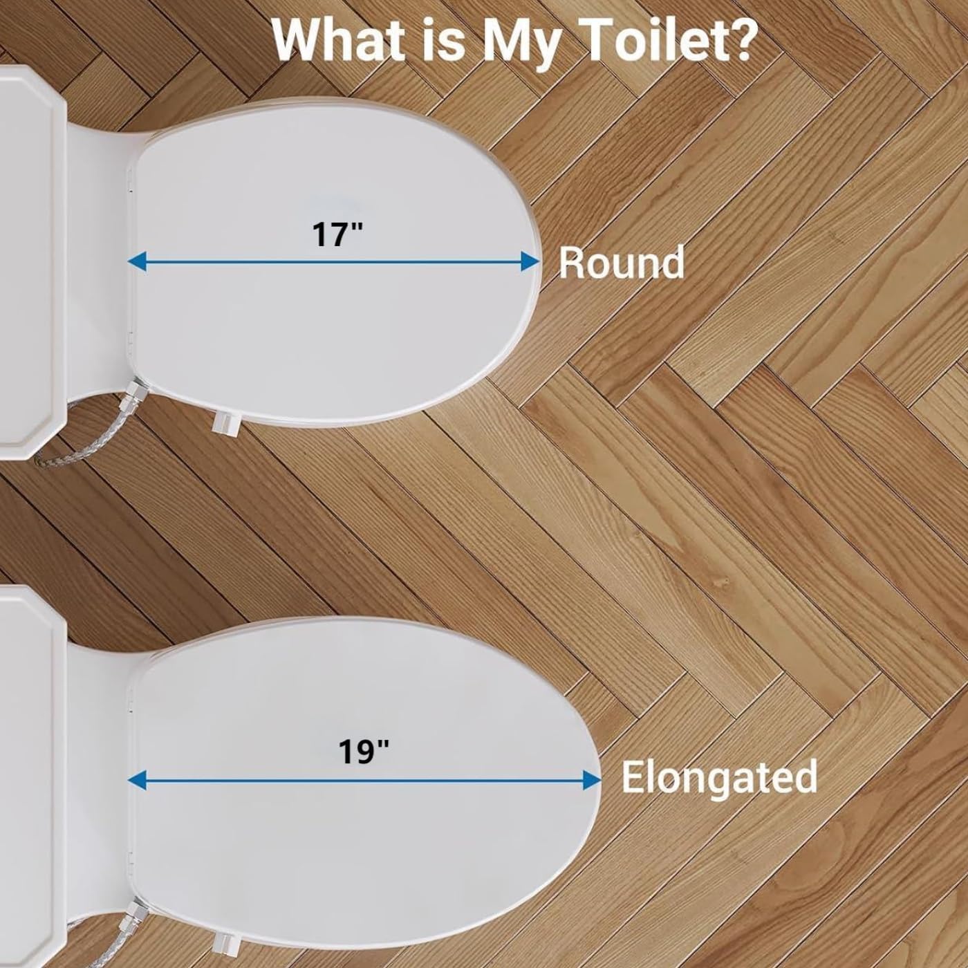 Bidet Toilet Seat, Premium Non-Electric Round Bidet Toilet Seats with Dual Nozzle, Easy to Install and Use, Perfect for Personal Hygiene and Comfort(Fits Round Toilets, White)
