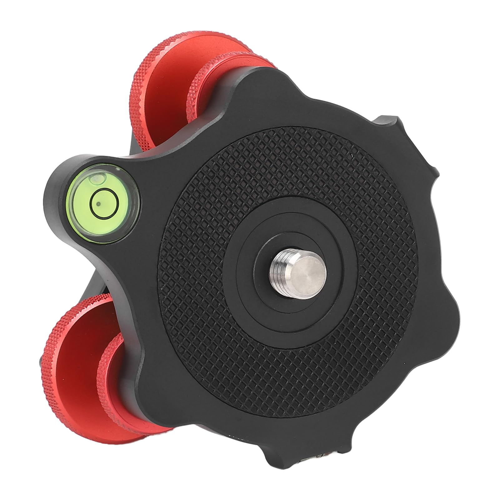 Livellatore per Fotocamera con Base Livellante per Testa del Treppiede, Supporto per Livellatore per Treppiede, 3 Livelle a Bolla Integrate, Filettatura da 3/8, Regolazione