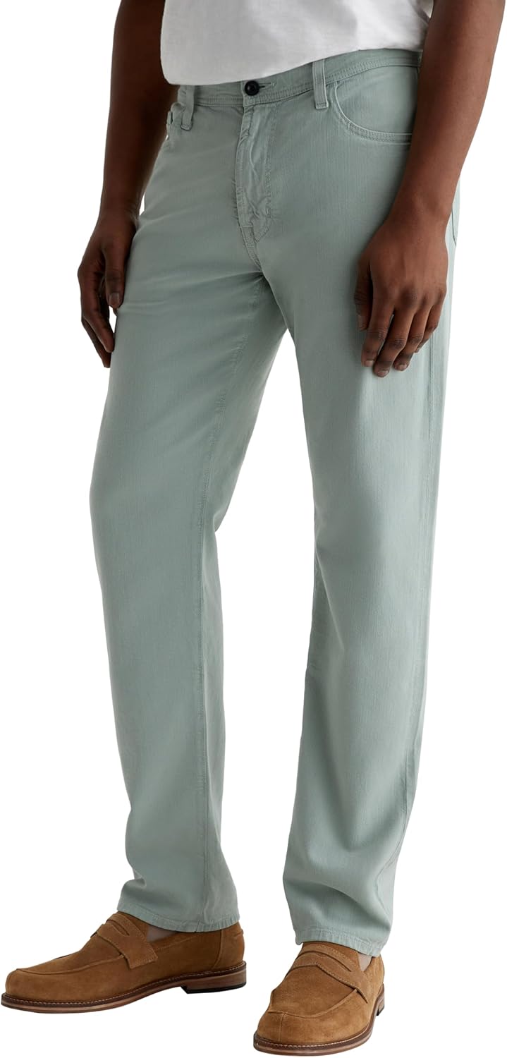 AG Adriano Goldschmied Men's Everett Slim Straight Linen Pants - Image 5