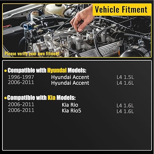 Miniatura 5 de Aluminio de la bomba de aceite del motor para 1996-2011 Hyundai Accent 2006-2011 Kia Rio Rio5 M270