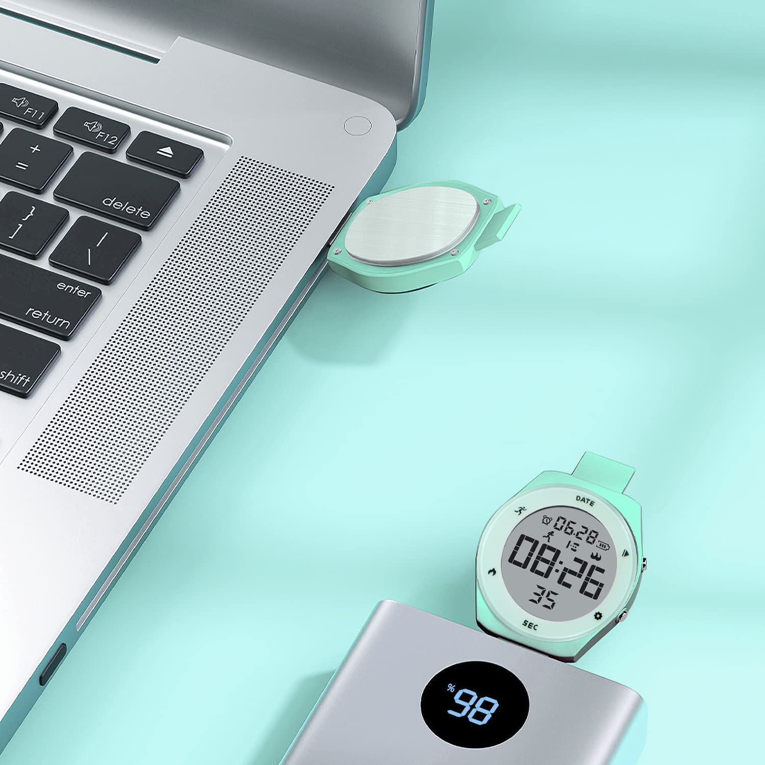 NN BEN NEVIS Reloj digital para niños y niñas, reloj deportivo con rastreador de fitness, despertador, cronómetro, sin aplicación e impermeable, reloj para niños de 5 a 12 años