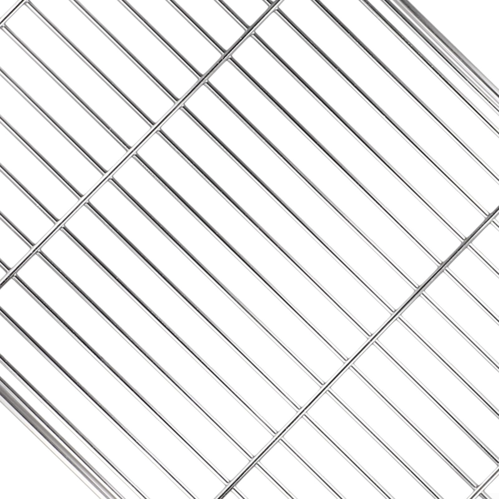 Cesto di scarico in acciaio inox resistente per tavolo pieghevole da campeggio progettato per tavolo IGT pratico accessorio da tavolo esterno (cestino basso)