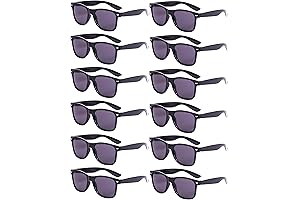 Jazzy Shades: 4-Pack of Shimmering Black Sunglasses for Irresistible Style