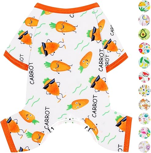 Miniatura 7 de Pijamas para perros de primavera y verano, ropa para perros pequeños y hembras - Chicos - Perros de tamaño mediano, ropa suave y elástica para