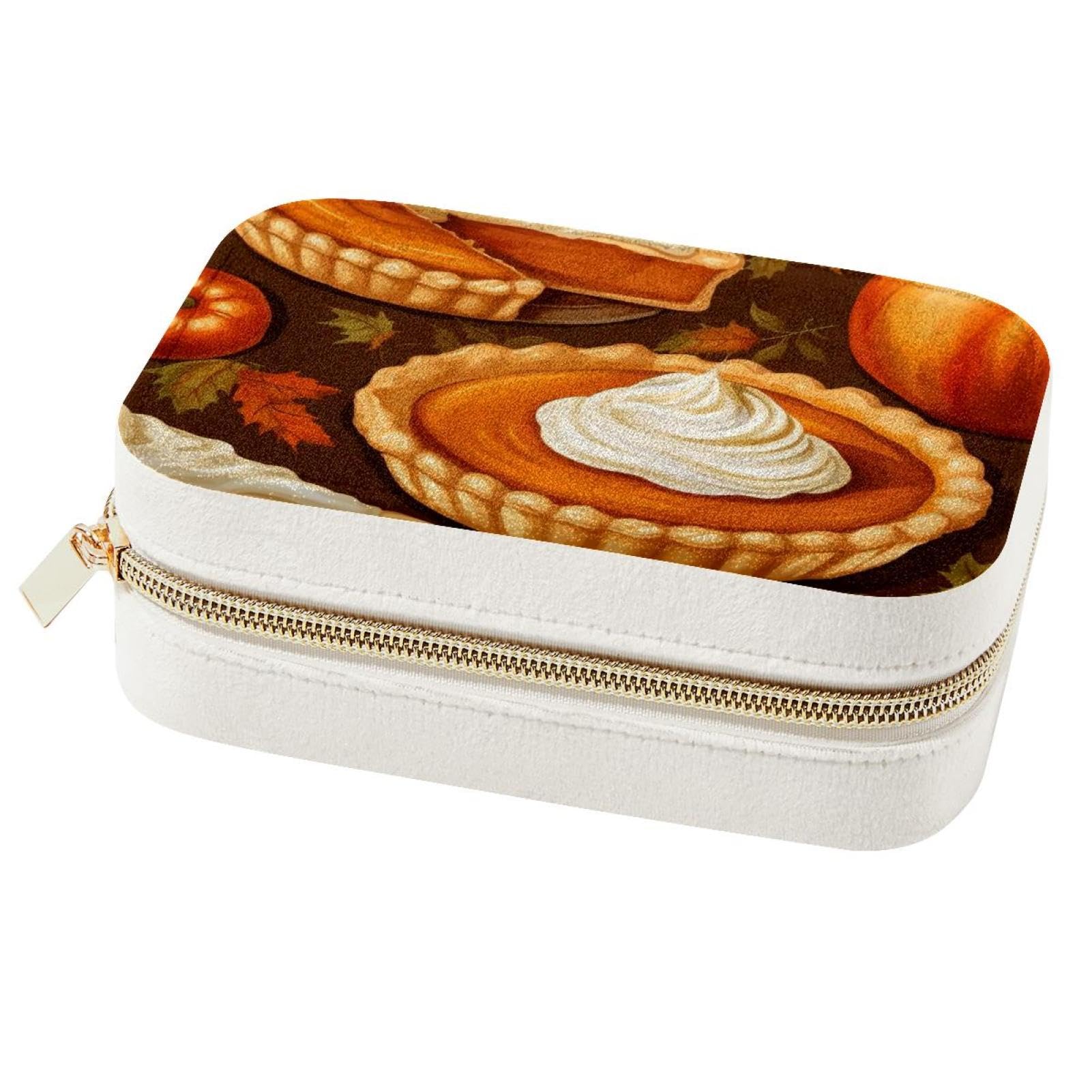 Boîte à bijoux portable citrouille d'Automne pour l'organisation de voyage