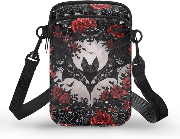 Gothic Small Crossbody Bag for Women