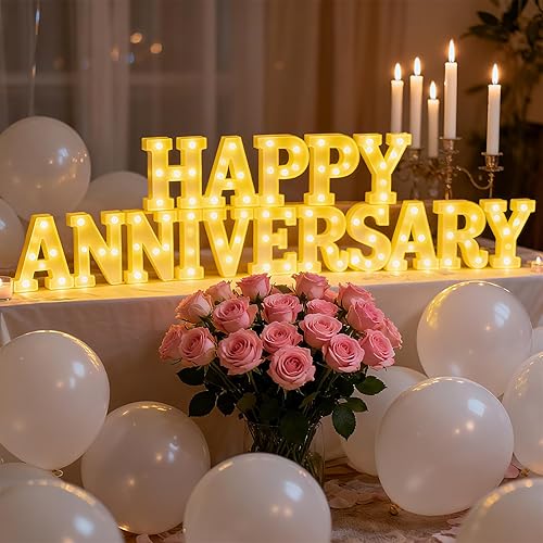 Miniatura 51 de Honoson 9 piezas de decoración de despedida de soltera, letrero de compromiso para boda, despedida de soltera, luz LED de neón para mujeres,