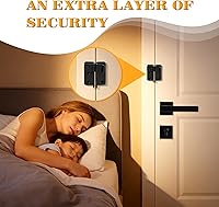 Vista 4 de Alise Pestillo de Compuerta Abatible, Pestillo de Puerta de Cobertizo Negro, Cerradura de Puerta de Granero, Cerradura de Cobertizo, Pestillo