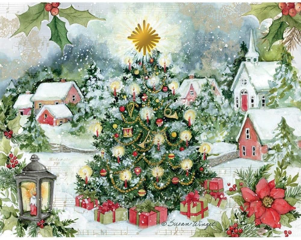 Lang, Christmas Tree Boxed Christmas Cards