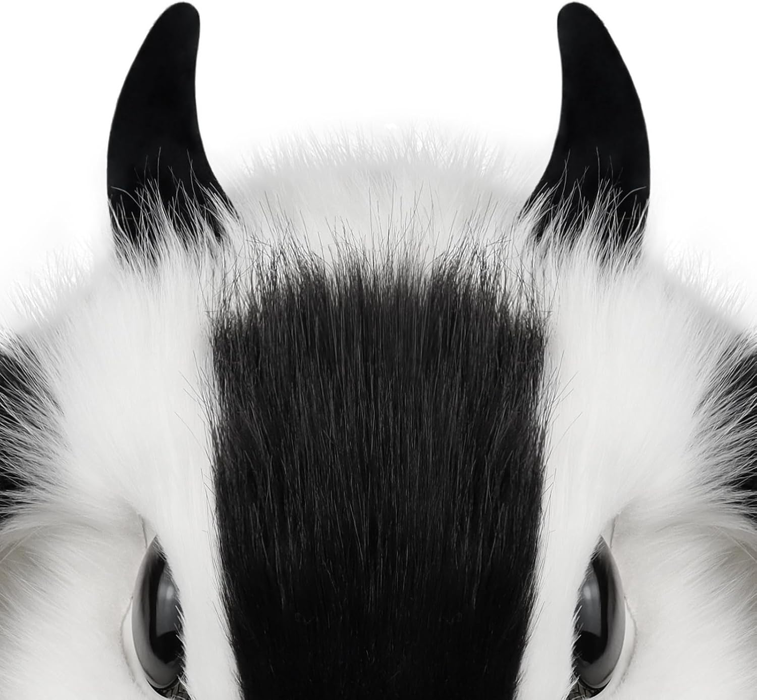 COSYEARS Furry Fursuit Bunny Head Mask Handmade Animal Anime Cosplay Costume Accessory for Easter Halloween