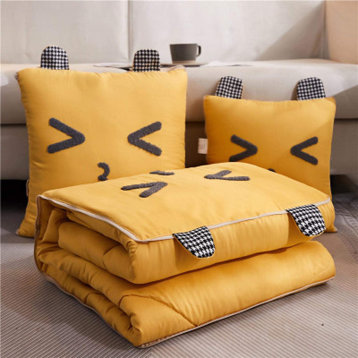 OIFAODAO Blanket pillow, 2 In 1 Cushion Throw Pillows,travel pillow blanket, in,Water Wash Pillow with Blanket