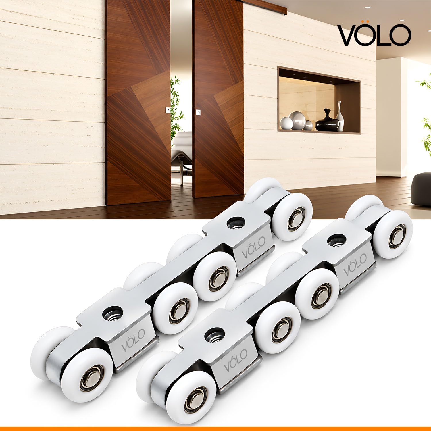 Volo 8 Wheel Door Roller - Silent & Smooth Sliding -4 Volo 8 Wheel Door Roller - Silent & Smooth Sliding -4