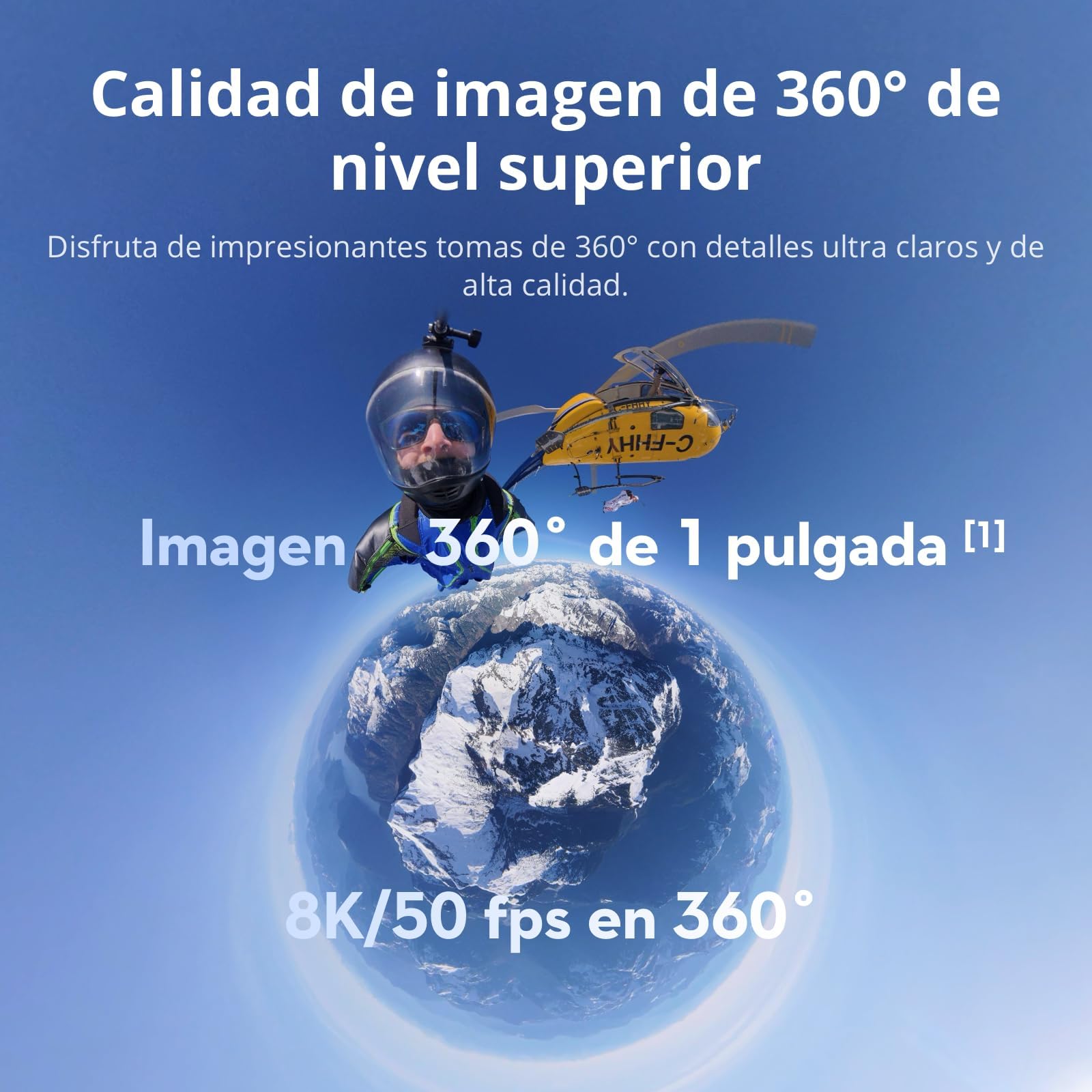 DJI Pack Aventura Osmo 360 Bundle, cámara 360 con Imagen 360° de 1 Pulgada, Vida útil de batería extendida con 3 baterías, Video 360° en 8K Nativo, cámara de acción para Deportes, vlog