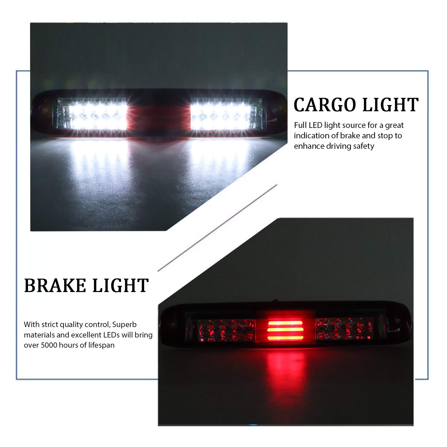 Dasbecan LED 3rd High Mount Brake Light Carge Light Nigeria | Ubuy