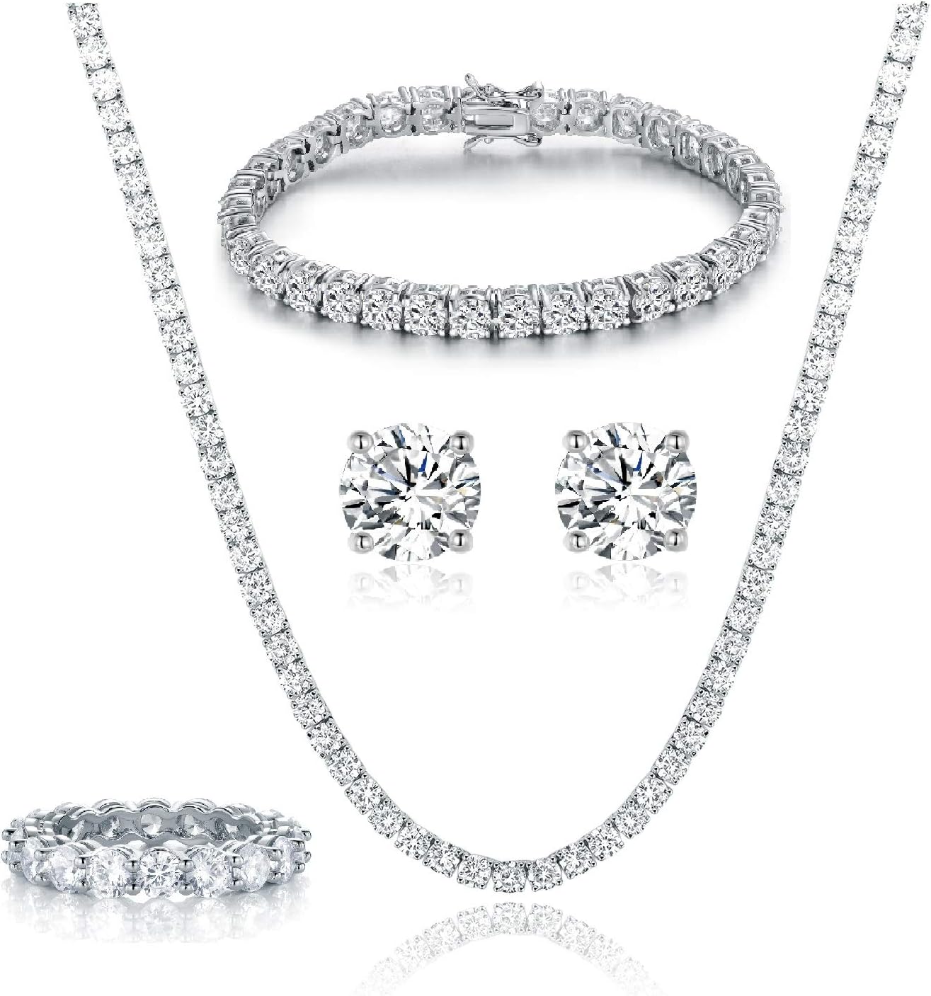 Necklace/Bracelet/Earrings/Ring Set