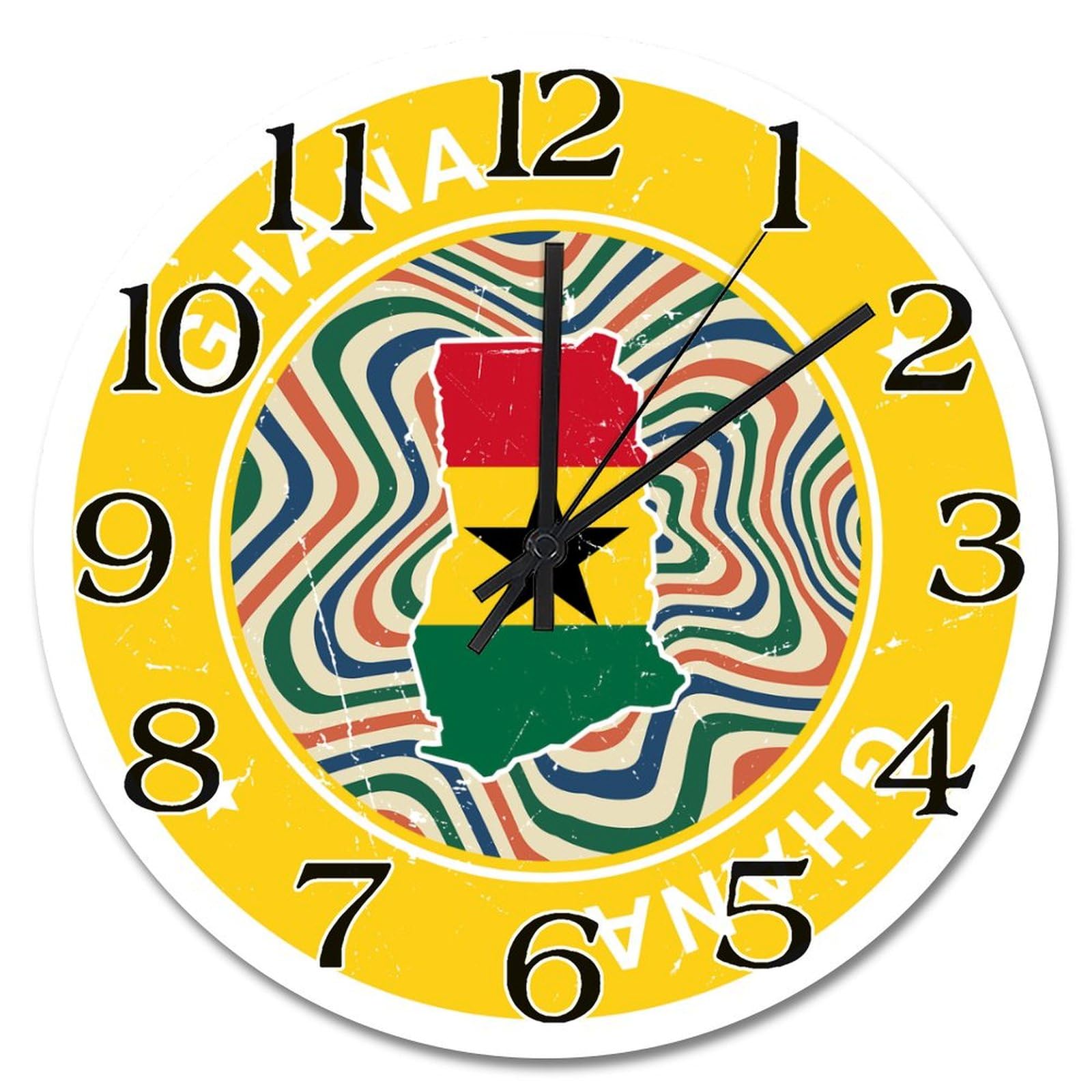 Horloge murale Ghana silencieuse pour résoudre les problèmes de sommeil