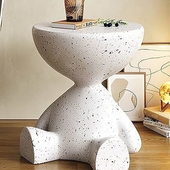 Amazon｜モダンな模造テラゾースツールコーヒーテーブル頑丈な