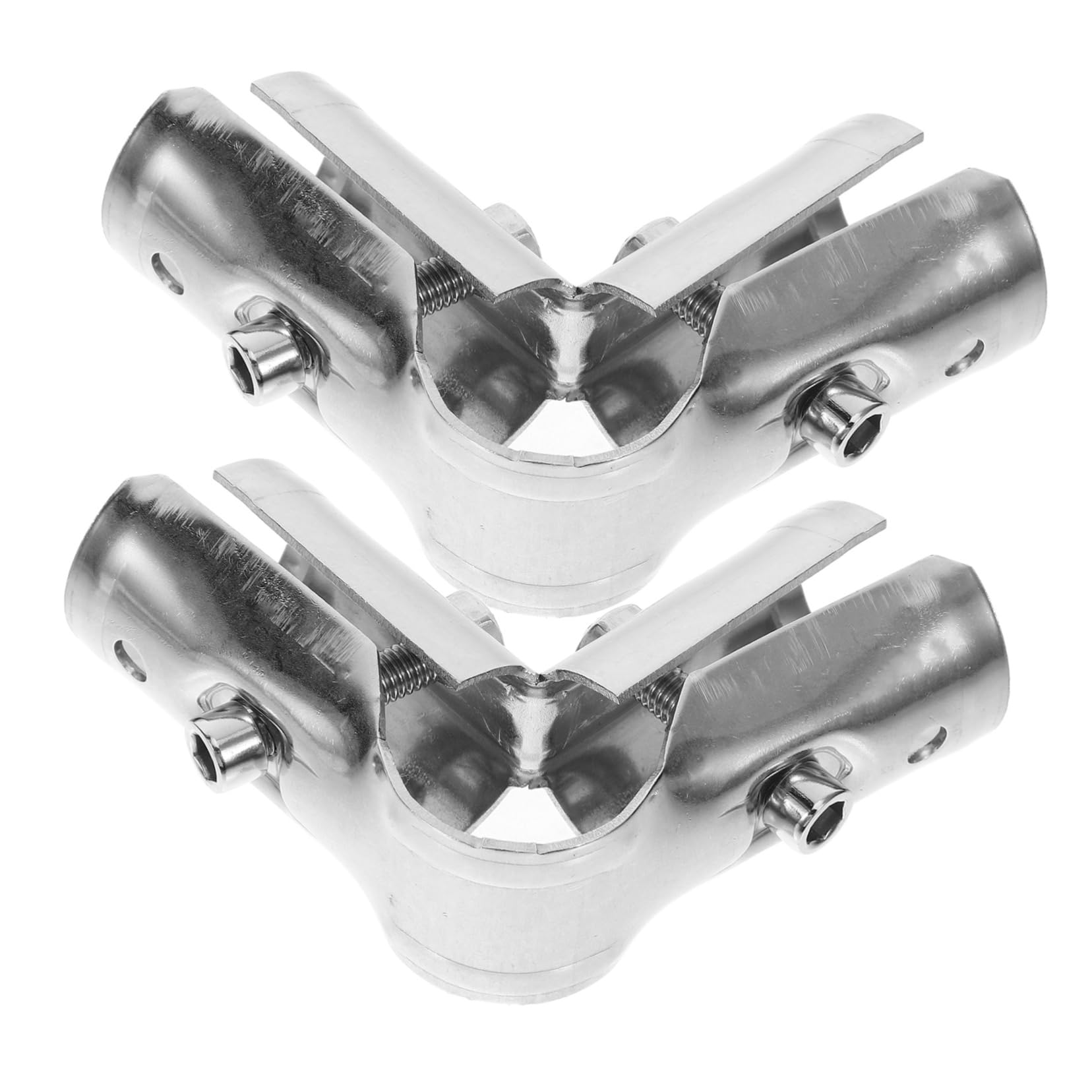 Artibetter 4pezzi Adattatori Per Tubo Inox Collari Per Riparazione e Connessione Di Tubo Per Design Tre Vie Per Versatilità e Resistenza Alla Corrosione
