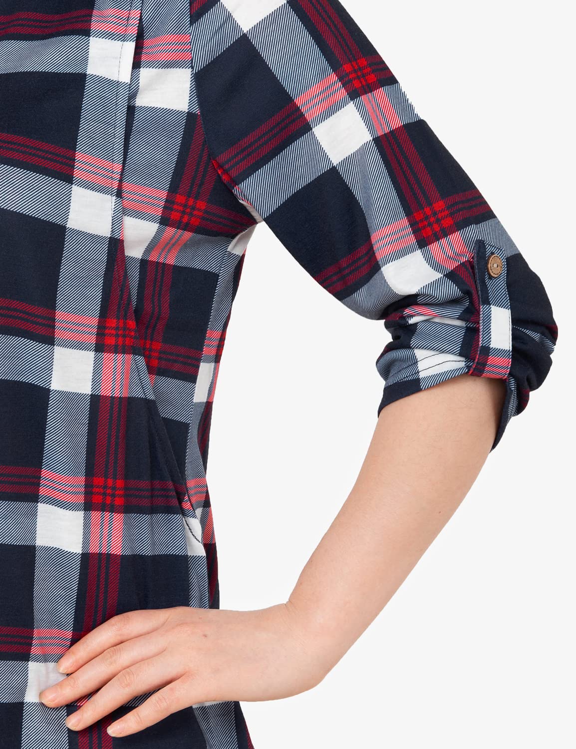 Quinee Still-Tops zum Stillen, Mutterschaft, 3/4-Ärmel mit gerollten Ärmeln, Still-Shirts für Damen