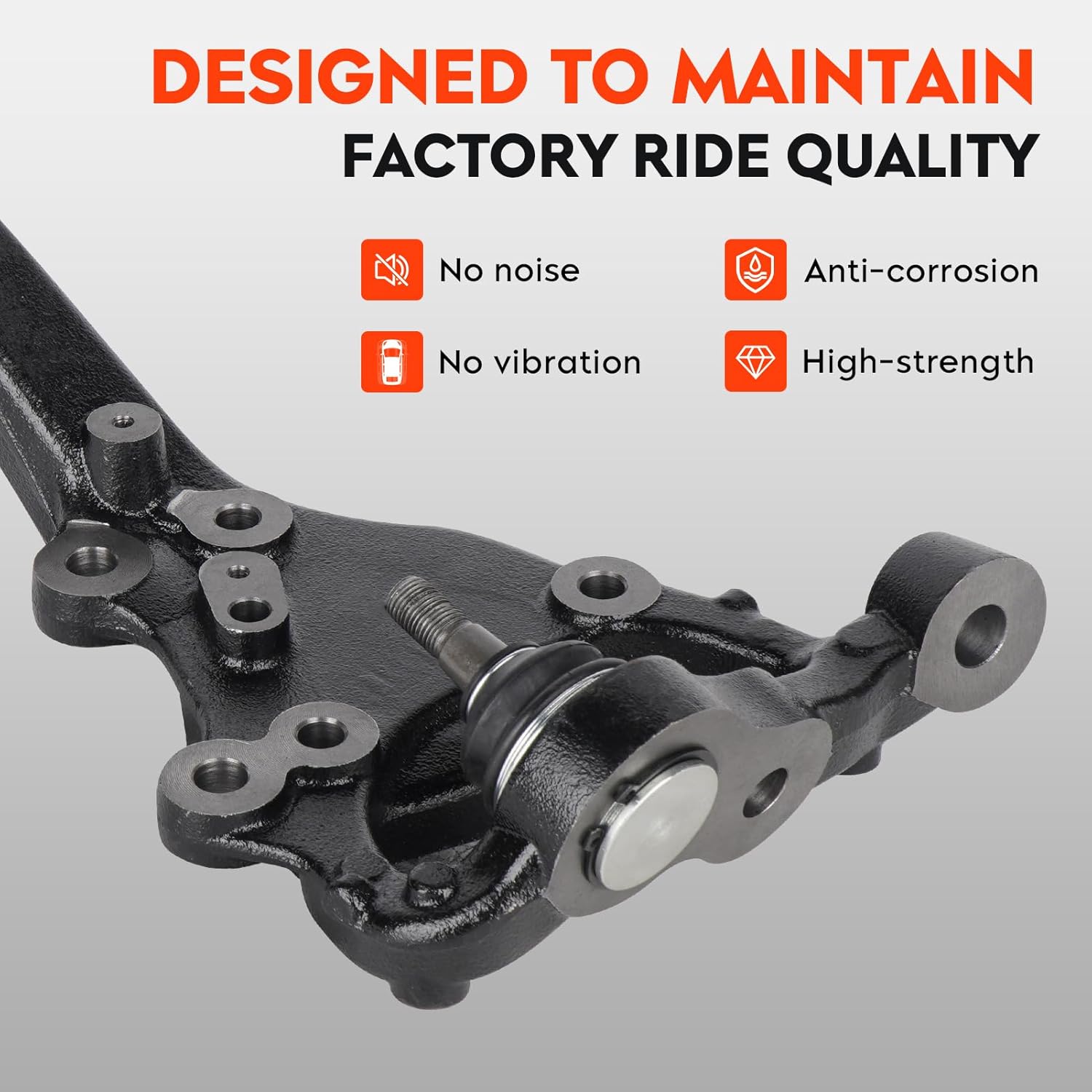 front right passenger side suspension steering knuckle for chrysler 300 2012-2021, for dodge charger & challenger 2012-2021 (without brembo brakes), 05168420af 5168420ae 698-298 698298