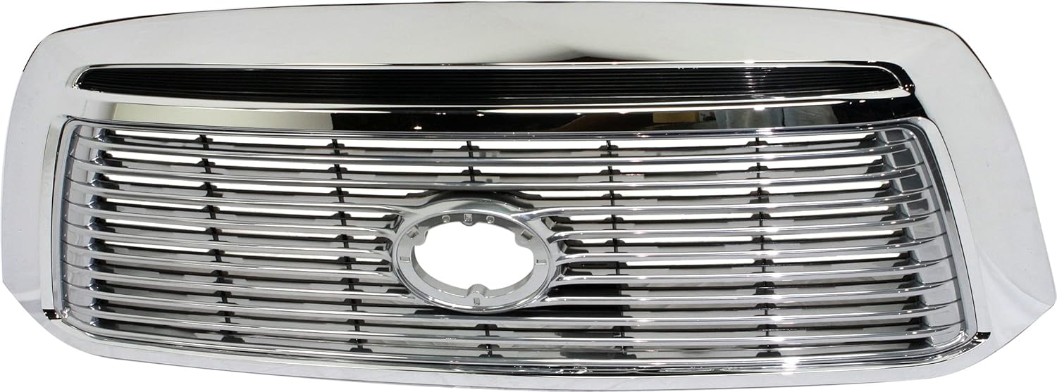Garage-Pro Grille Assembly Compatible with 2010-2013 Toyota Tundra Chrome Shell with Satin Nickel Insert